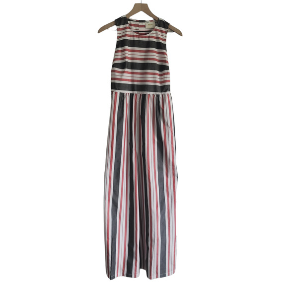 NEW Anthropologie Maeve Red Blue Striped Flare Jumpsuit - Various - Picture 8 of 13